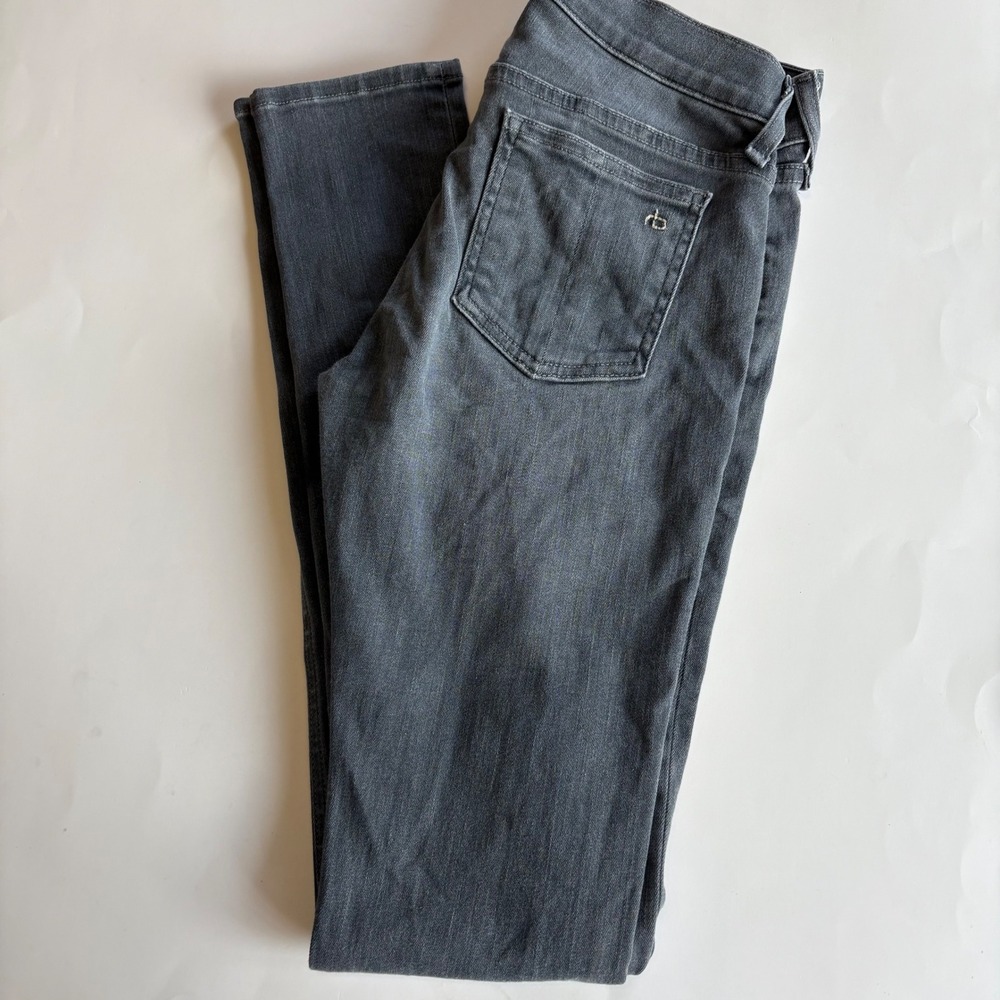 Rag & Bone/Jean Women's 26 Gray Wash Skinny Fit Jeans Mid Rise Non Distressed‎